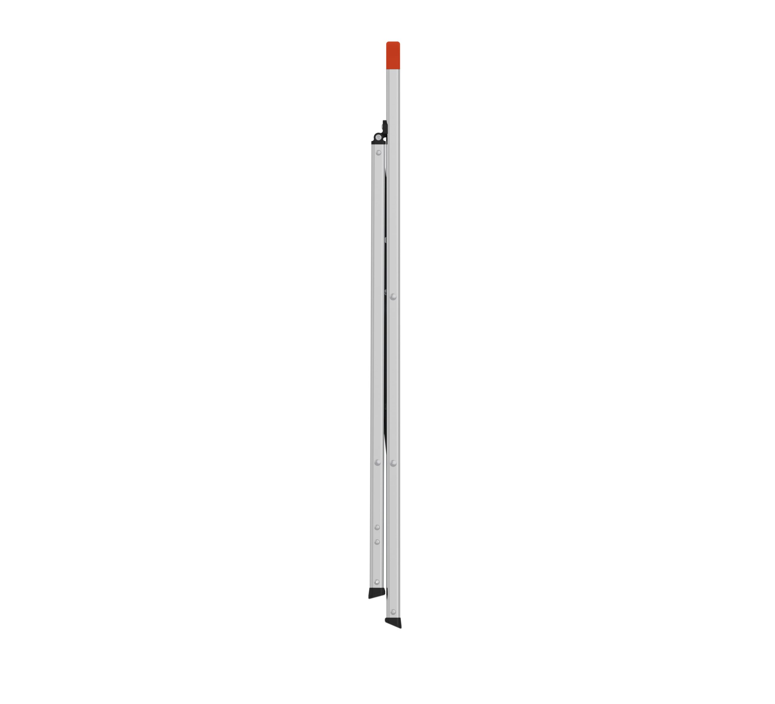 Mini Slimstep Light Sgabelli con Parapetto Alto in Alluminio